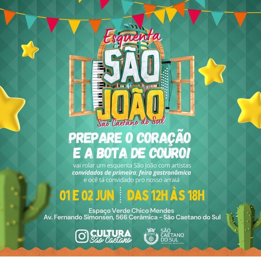 Prefeitura de São Caetano realiza Esquenta São João neste fim de semana