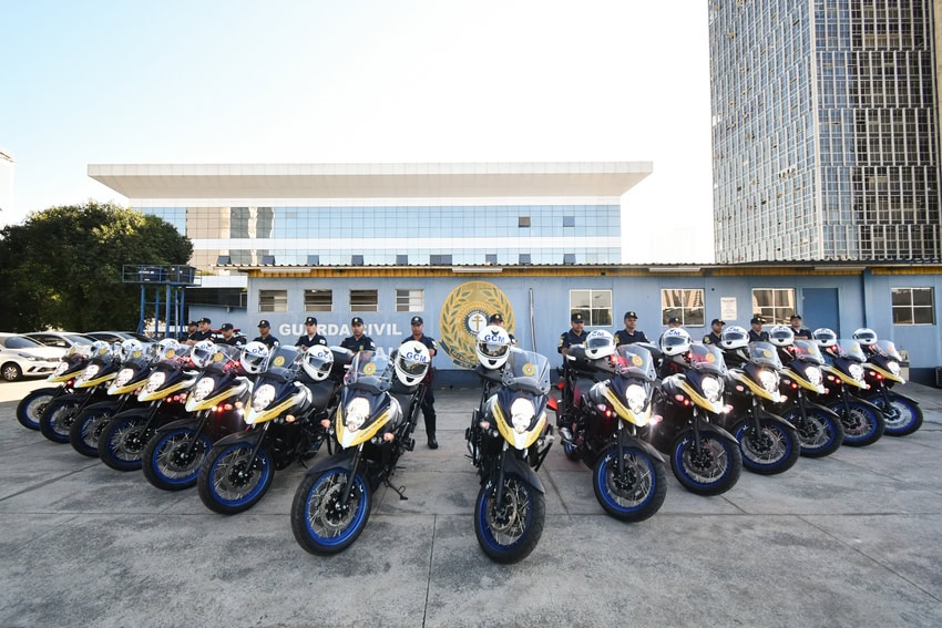 novas motos da GCM de São Bernardo