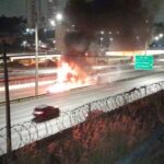 incêndio em caminhão