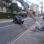 acidente com carro na Vergueiro
