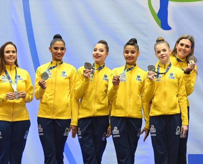 Atleta de São Caetano conquista 3 medalhas com a seleção brasileira no Pan-Americano de Ginástica Rítmica