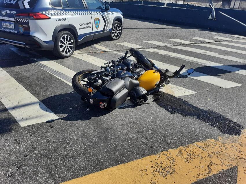 acidente com moto em São Caetano