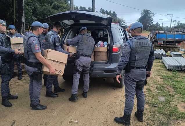 6º BAEP de São Bernardo realiza ação humanitária no Rio Grande do Sul