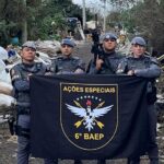 6º Batalhão de Ações Especiais de Polícia (BAEP) de São Bernardo do Campo está conduzindo uma ação humanitária no Rio Grande do Sul.