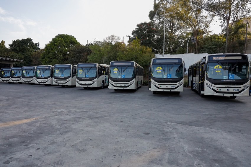 São Caetano renova frota do transporte municipal com nove ônibus 0 km, acessíveis, com ar-condicionado e wi-fi