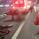 batida de ônibus, carro e moto