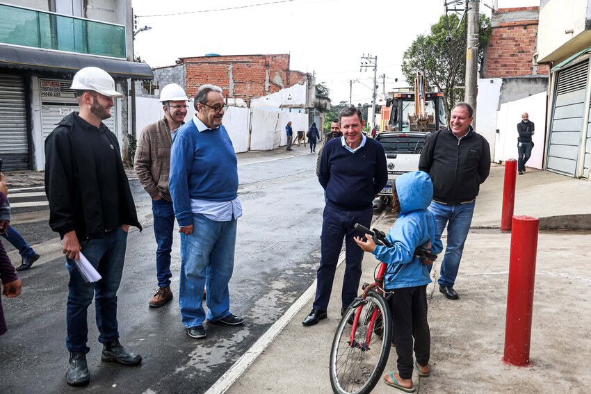 Em São Bernardo, obras de urbanização do Serro Azul entram na fase final