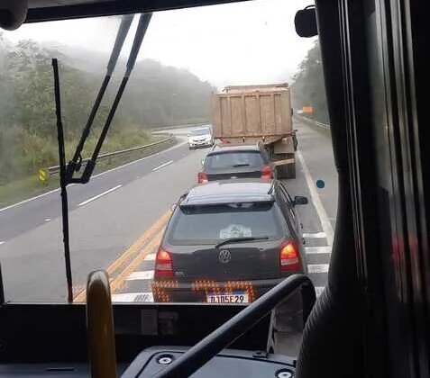 congestionamento na Índio Tibiriçá