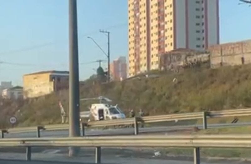 helicóptero Água da PM