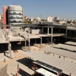 terminal de ônibus em obras