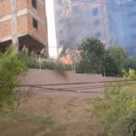 Prédios abandonadas no Demarchi pegam fogo