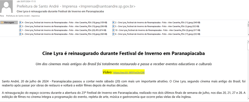 email da prefeitura de Santo André