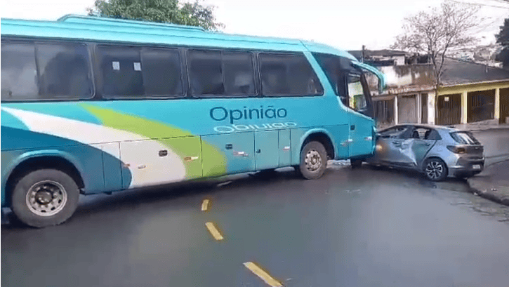ônibus x carro