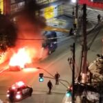 colisão entre carro e ônibus