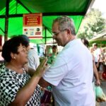 Candidato a Prefeito de Santo André, Luiz Zacarias, esteve neste domingo pelas ruas do bairro Vila Palmares