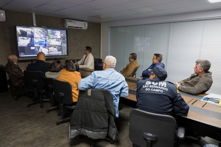 CGE de São Caetano apresenta know-how tecnológico em visita da Secretaria de Segurança Urbana de São Bernardo