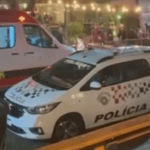 viatura e samu no restante em santos