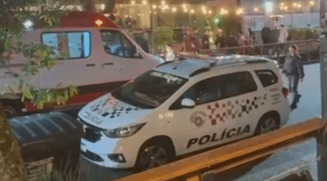 viatura e samu no restante em santos