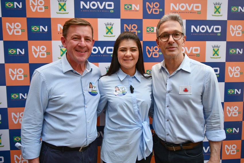 Orlando Morando, Flávia Morando e governador Zema
