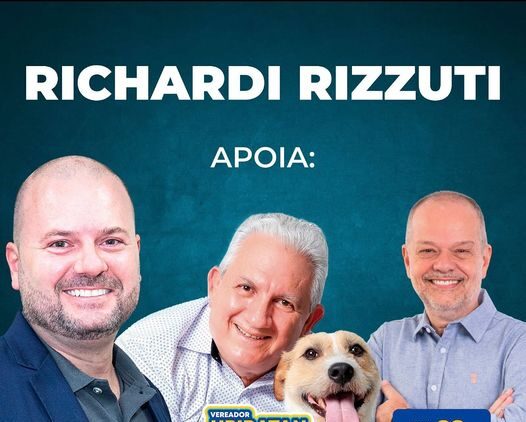 Richardi Rizzuti publicou foto em que aparece ao lado de Ubiratan Figueiredo e do candidato a prefeito pelo PL