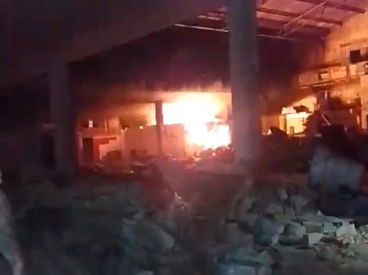 incêndio em galpão do CDHU