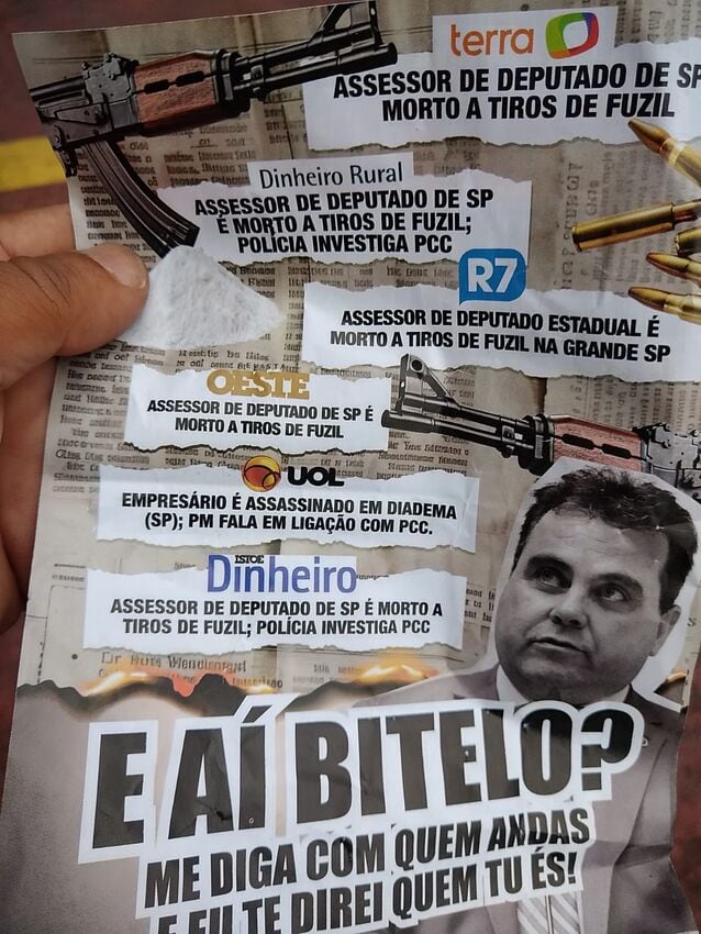 material apócrifo contra Márcio da Farmácia