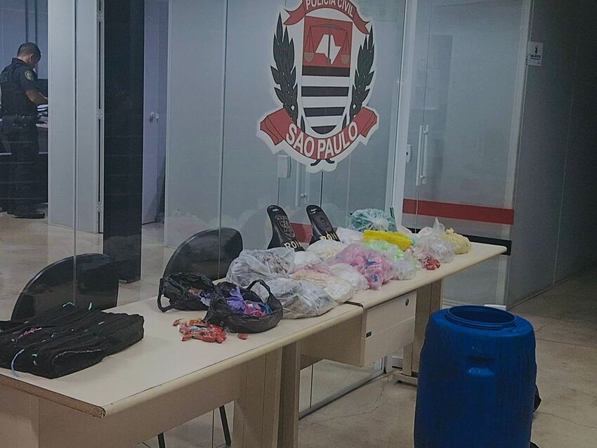 GCM de Santo André apreende mais de 5 mil pacotes com drogas no bairro Cata Preta