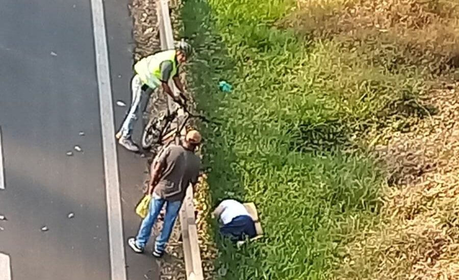 mulher caída na Anchieta