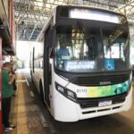 ônibus em terminal de Santo André