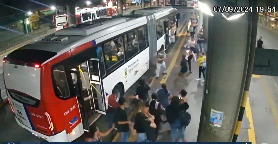 briga no termina de Santo André
