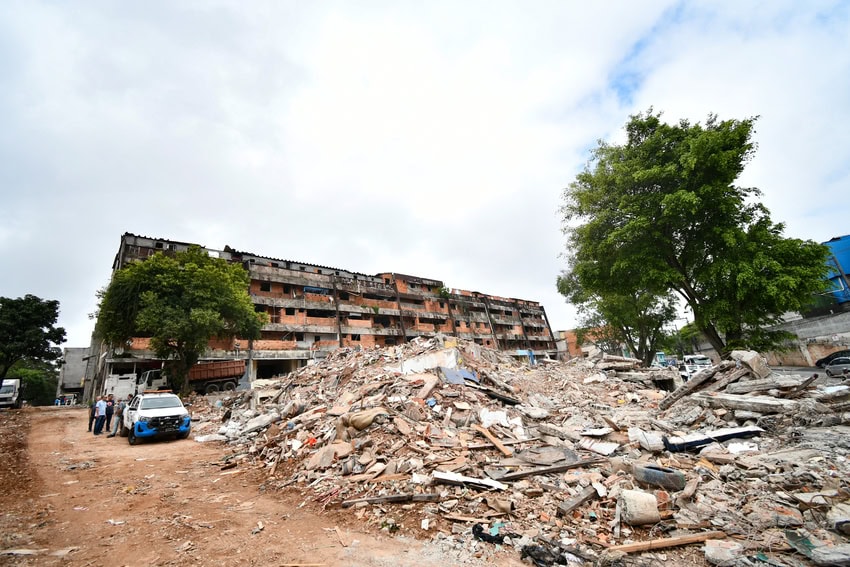 galpão demolido em São Bernardo