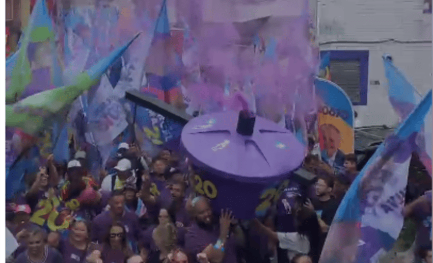 Panela de pressão gigante, tendência no nordeste, aparece na campanha de Marcelo Lima