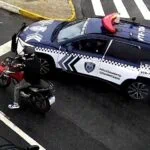 motocicleta usada em roubos