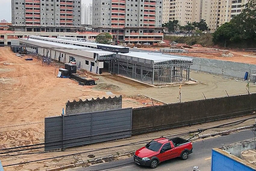 Prefeitura de São Bernardo avança na construção da Unidade Básica de Saúde Jardim Calux