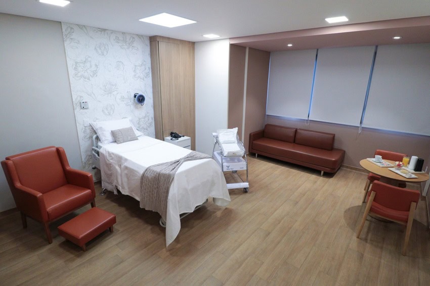 Maternidade do Hospital Brasil, da Rede D’Or em Santo André, é totalmente reformada e ganha mais nove leitos