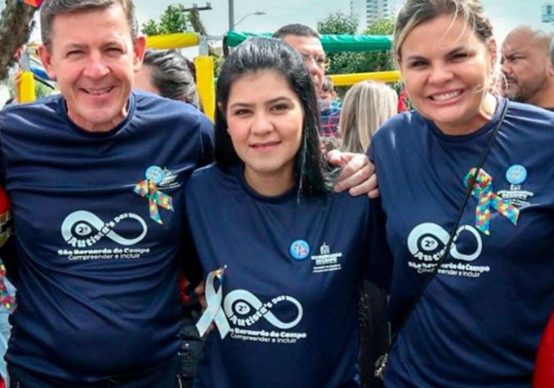 Flávia, Carla e Orlando Morando