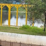 Piscinão do Bairro Paulicéia, sob responsabilidade do estado, está  cheio e preocupa moradores; bomba não funciona