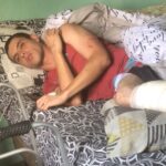 homem agredido por cães pitbulls