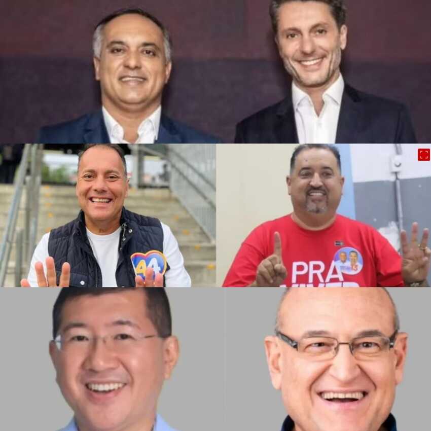 Marcelo Lima, Alex Manente, Atila, Marcelo Oliveira, Taka e Filippi