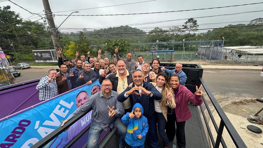 Prefeito eleito de São Bernardo, Marcelo Lima percorre Grande Alvarenga para agradecer vitória