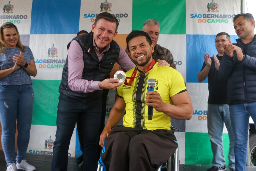 Orlando Morando e Luiz Carlos Cardoso, medalha de prata da paracanoagem nos Jogos Olímpicos