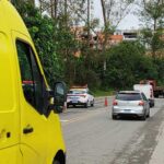 Colisão entre moto e caminhão aconteceu na Estrada da Cama Patente, na manhã desta quinta-feira
