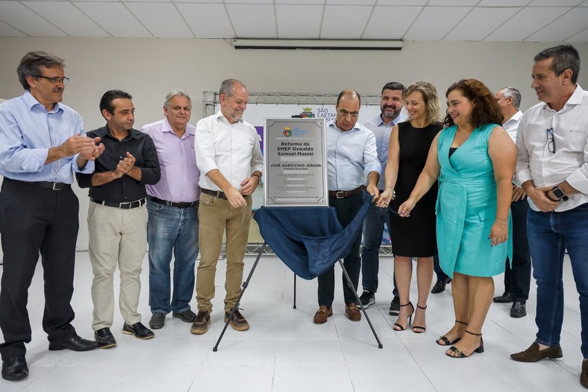 Prefeitura de São Caetano entrega mais uma escola reformada e ampliada: EMEF Oswaldo Samuel Massei