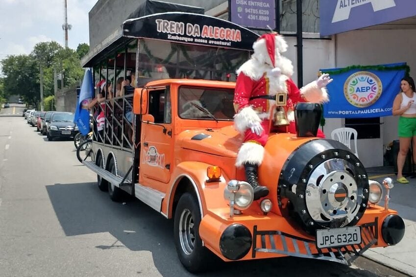 Show de Natal e Passeio de Trenzinho gratuitos agitam a Paulicéia
