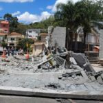 Durante a vistoria para a lacração nesta segunda-feira, a equipe técnica verificou a instabilidade da parede e o perigo iminente aos transeuntes