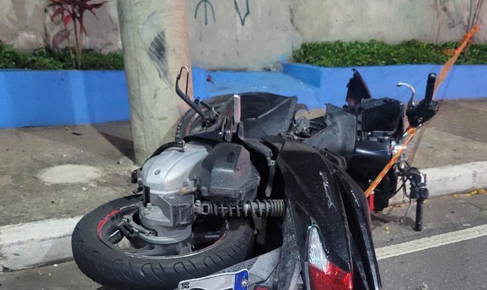 acidente com moto