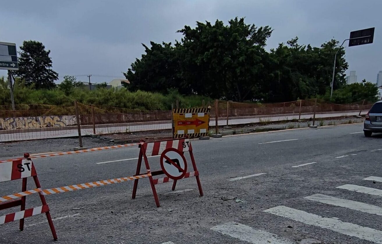 avenida Lauro Gomes Tarcísio de Freitas promete punir empresa e acelerar obras do BRT-ABC