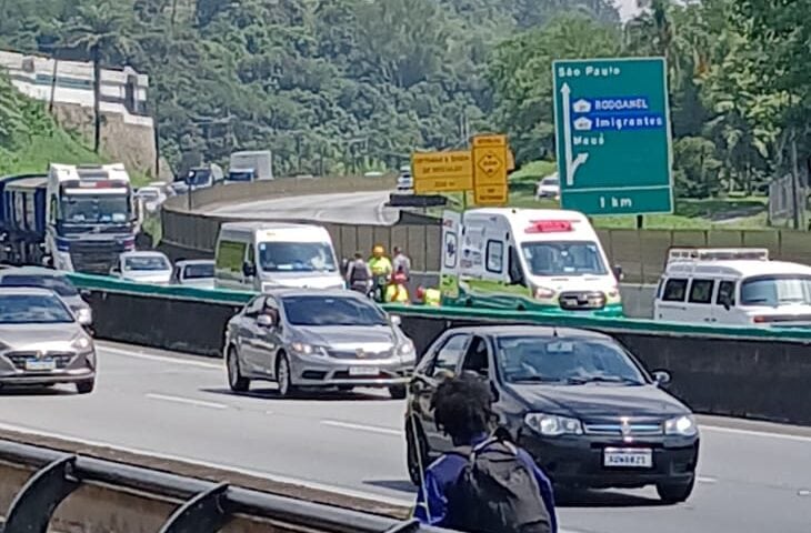 acidente de moto na Anchieta