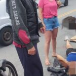 mulher atropelada
