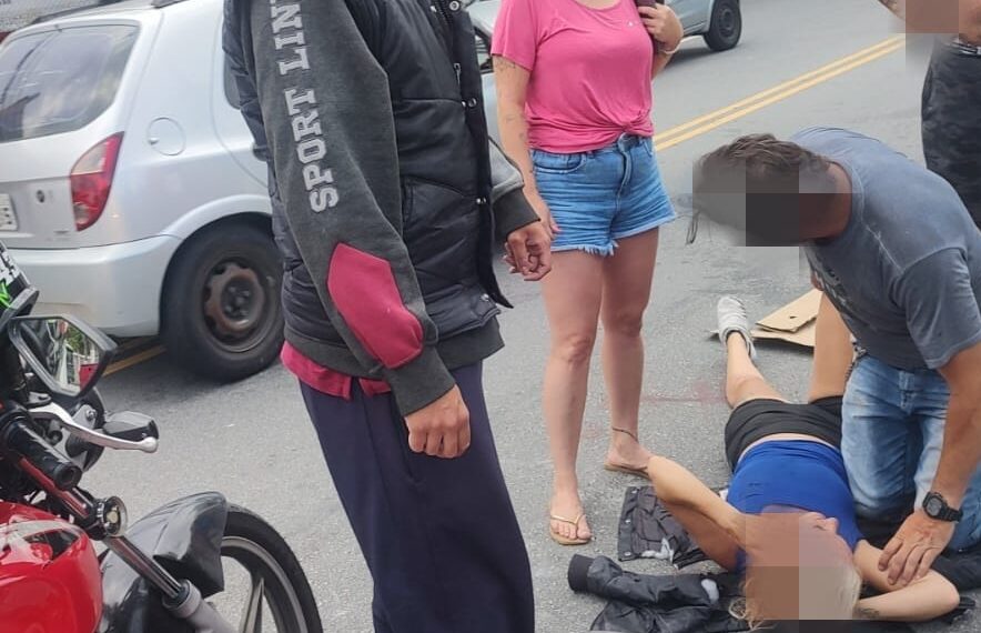 mulher atropelada
